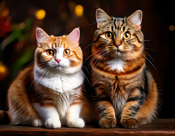 British Shorthair con patrones bicolor tabby y tortie