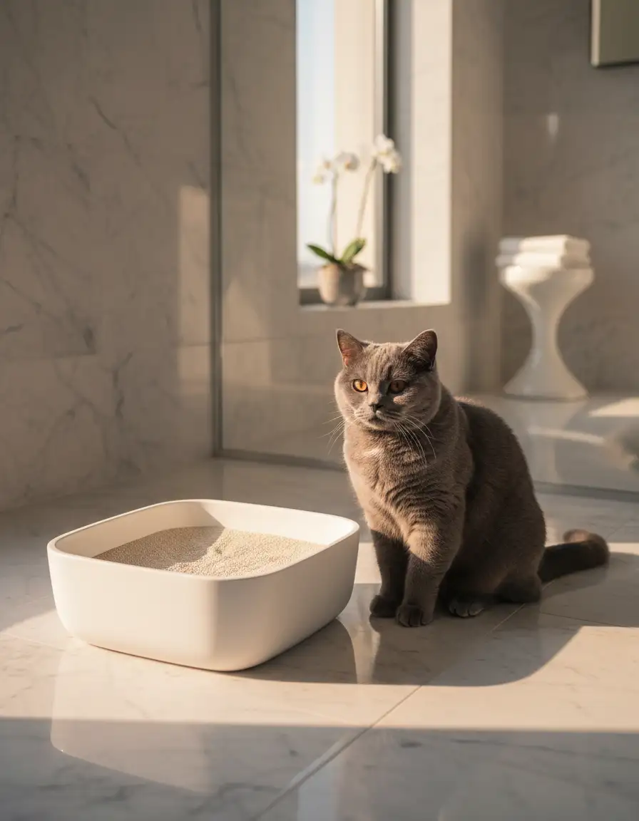 Caja de Arena e Higiene: La Guía Esencial para tu British Shorthair